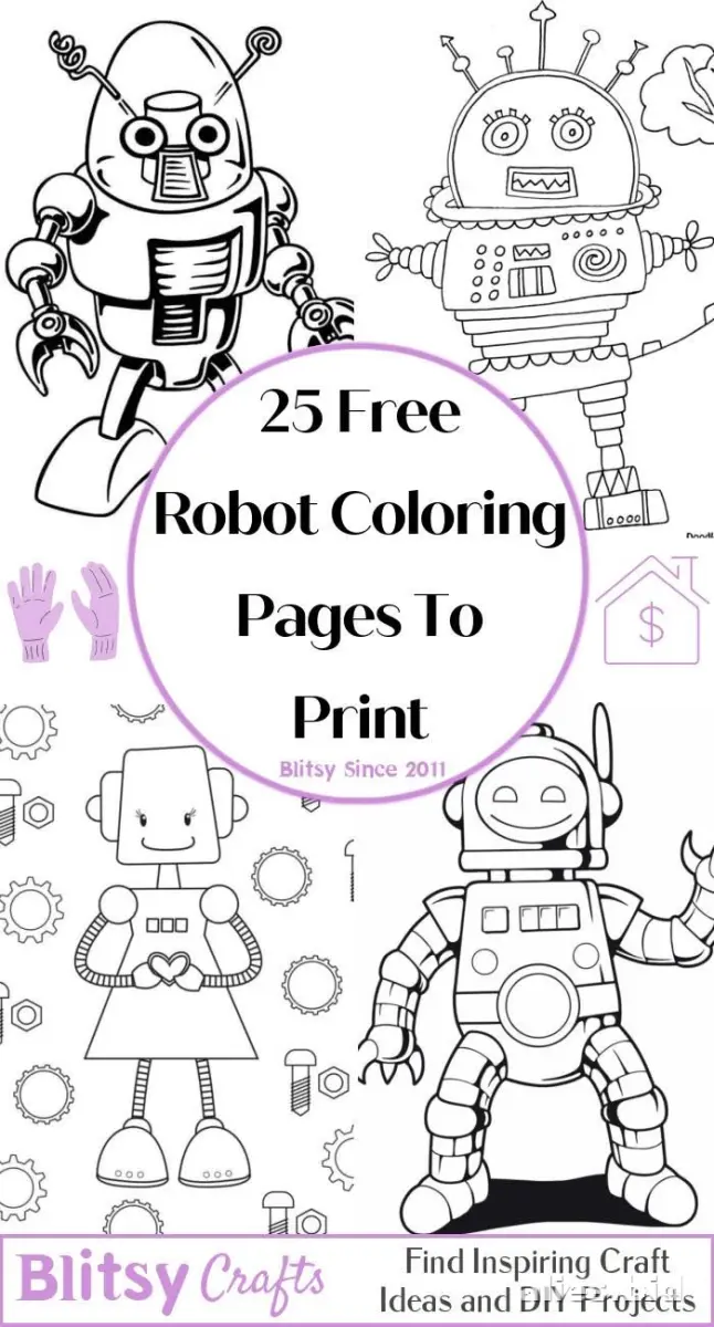 Free Printable Robot Coloring Pages For Kids Free Worksheet #5