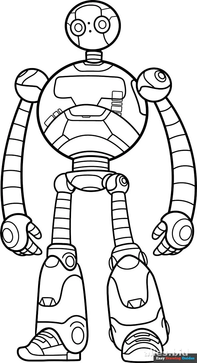 Free Printable Robot Coloring Pages For Kids Free Worksheet #19
