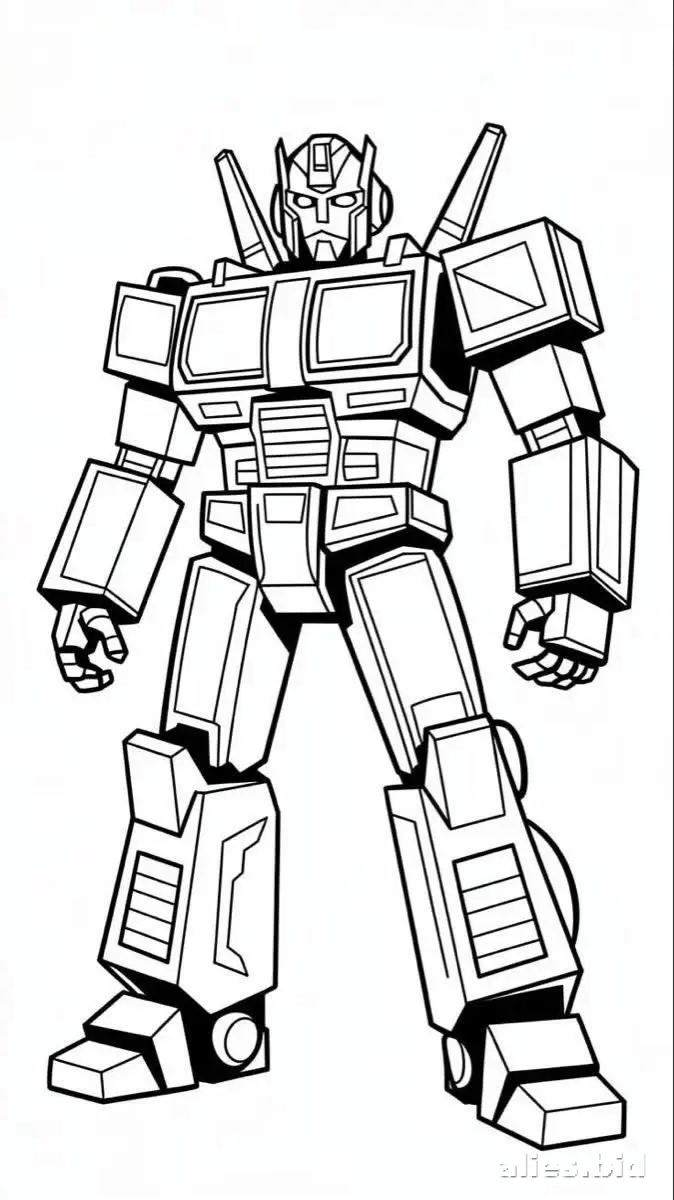 Free Printable Robot Coloring Pages For Kids Free Worksheet #22