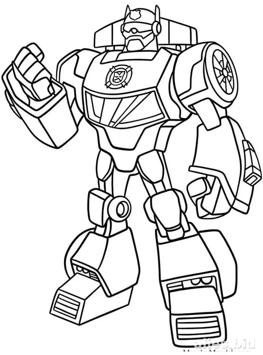 Free Printable Robot Coloring Pages For Kids Free Worksheet #16