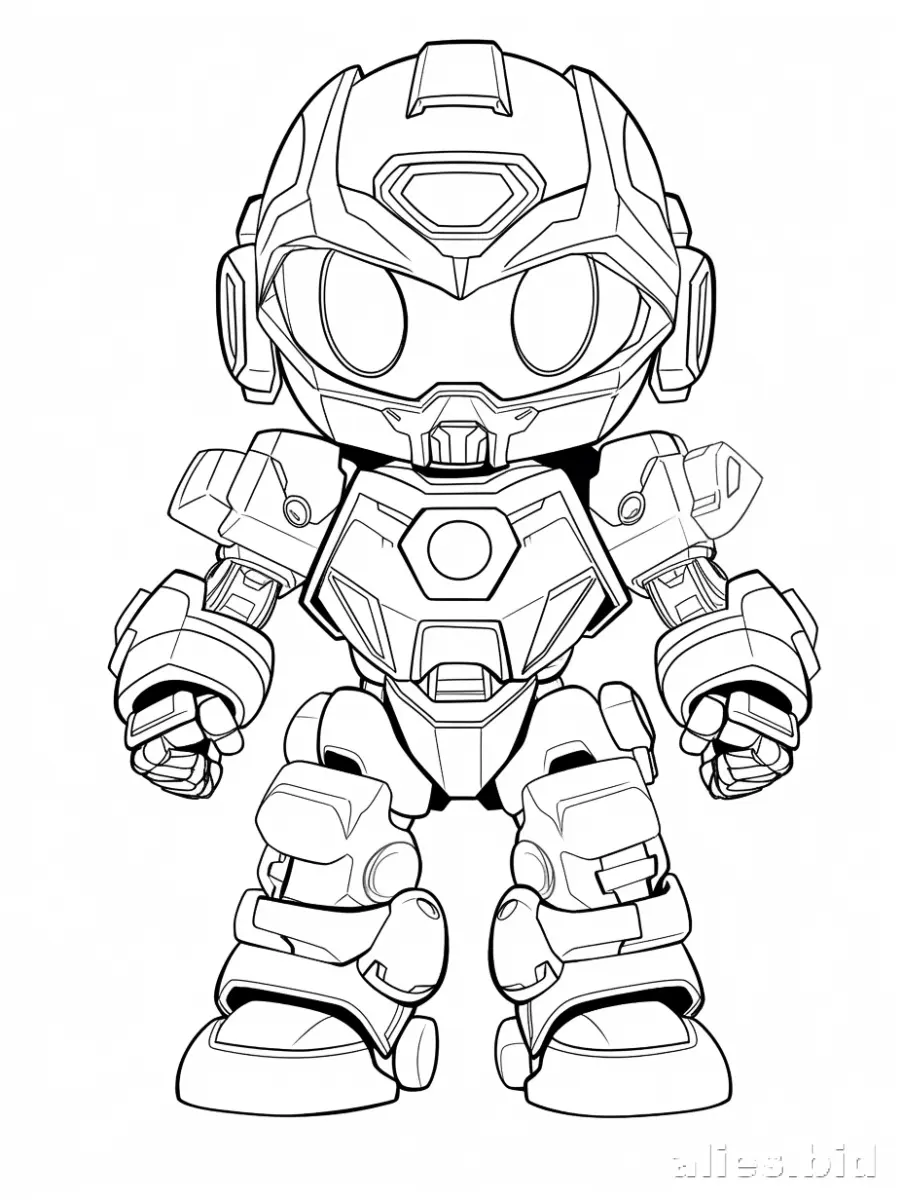 Free Printable Robot Coloring Pages For Kids Free Worksheet #12