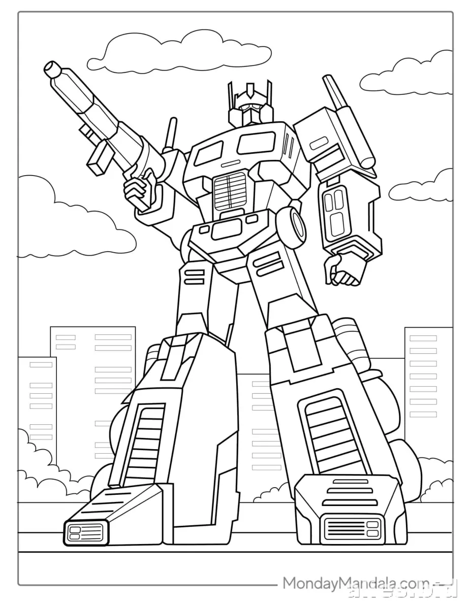 Free Printable Robot Coloring Pages For Kids Free Worksheet #6