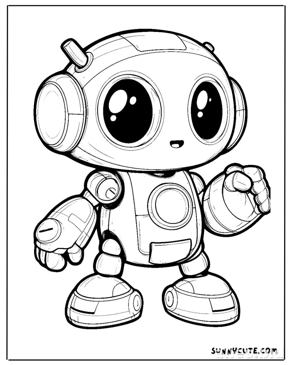 Free Printable Robot Coloring Pages For Kids Free Worksheet #21