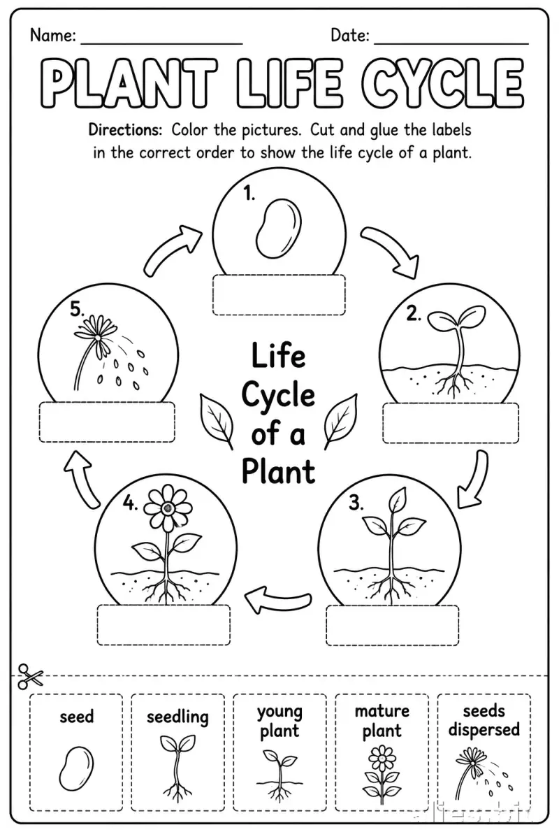 Free Printable Science Activity Sheet Free Worksheet #5