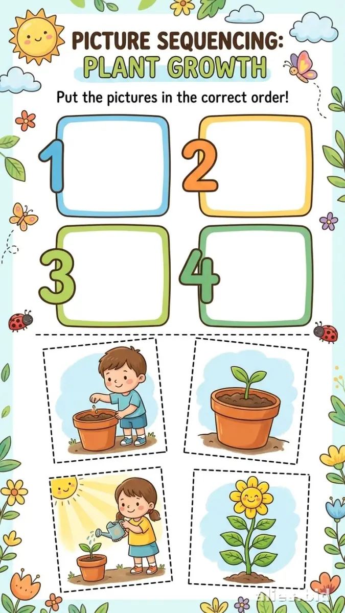 Free Printable Sequencing Activity Sheet For Kids Worksheet #10