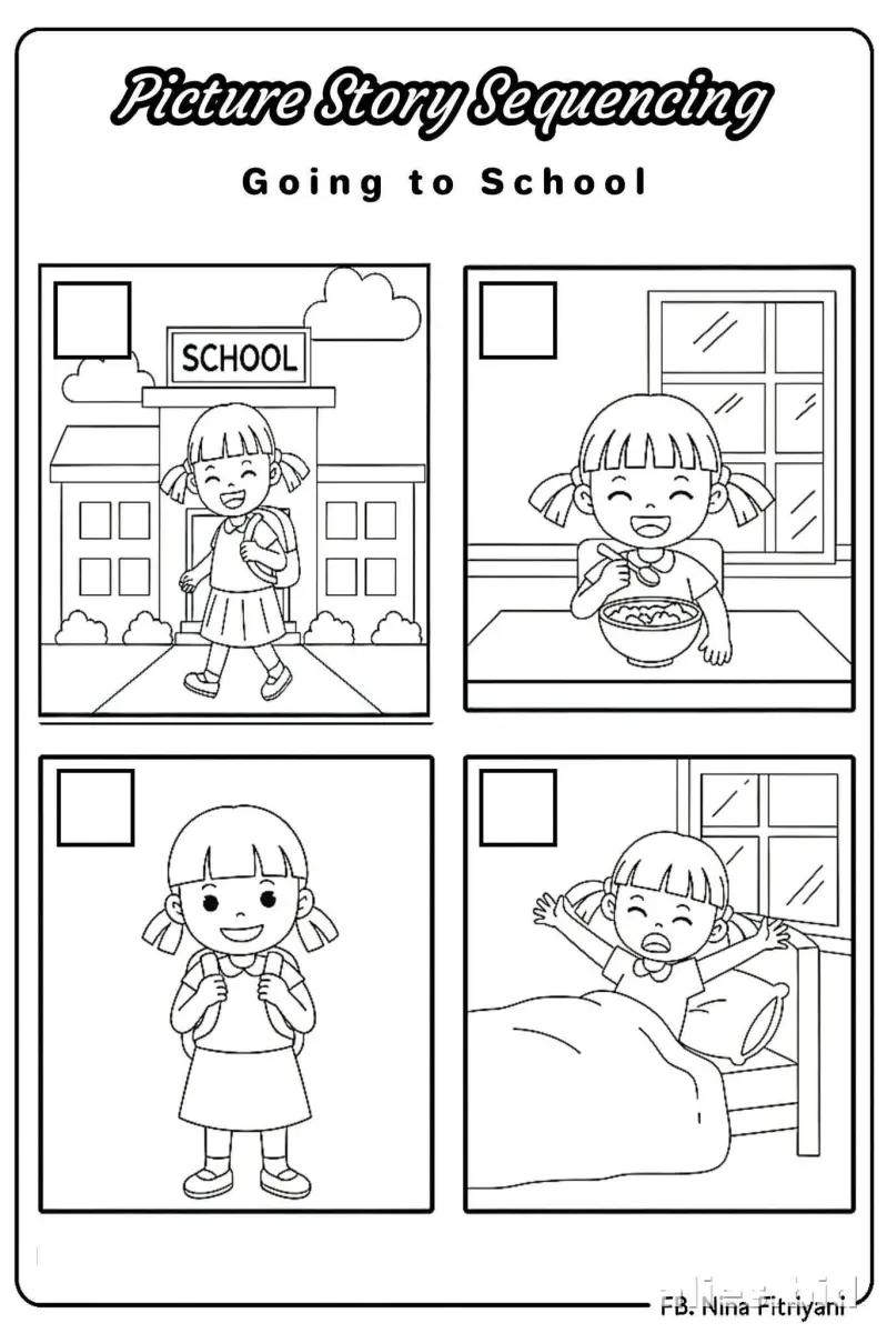 Free Printable Sequencing Activity Sheet For Kids Worksheet #5