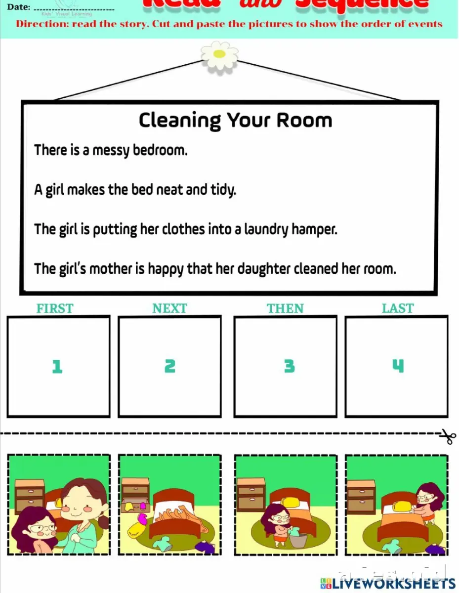 Free Printable Sequencing Activity Sheet For Kids Worksheet #2