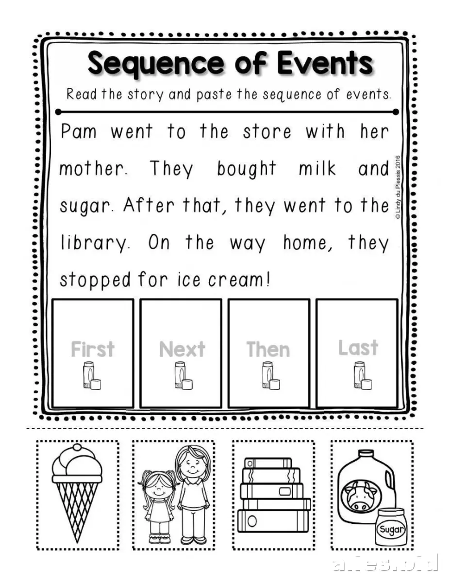 Free Printable Sequencing Activity Sheet For Kids Worksheet #6