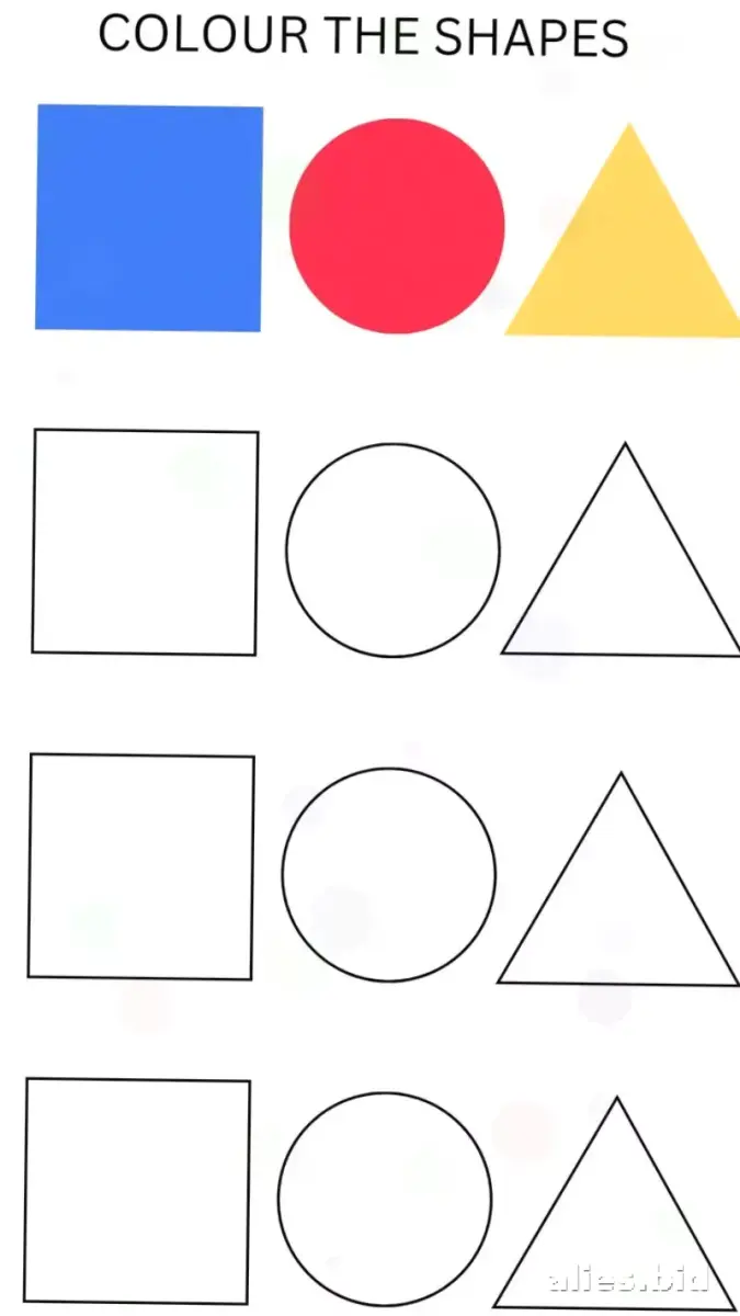 Free Printable Shapes Recognition Worksheet Preschool #8
