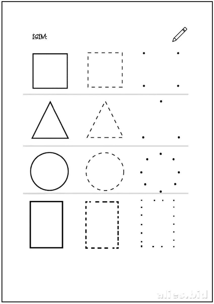 Free Printable Shapes Recognition Worksheet Preschool #10