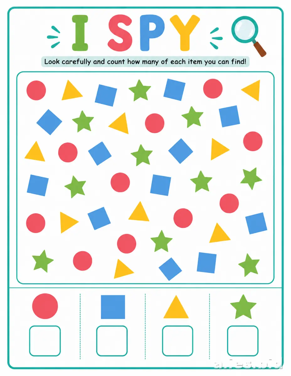 Free Printable Shapes Recognition Worksheet Preschool #9