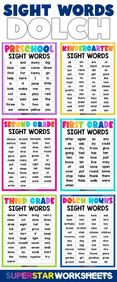 Free Printable Sight Words Worksheets First Grade Free #4