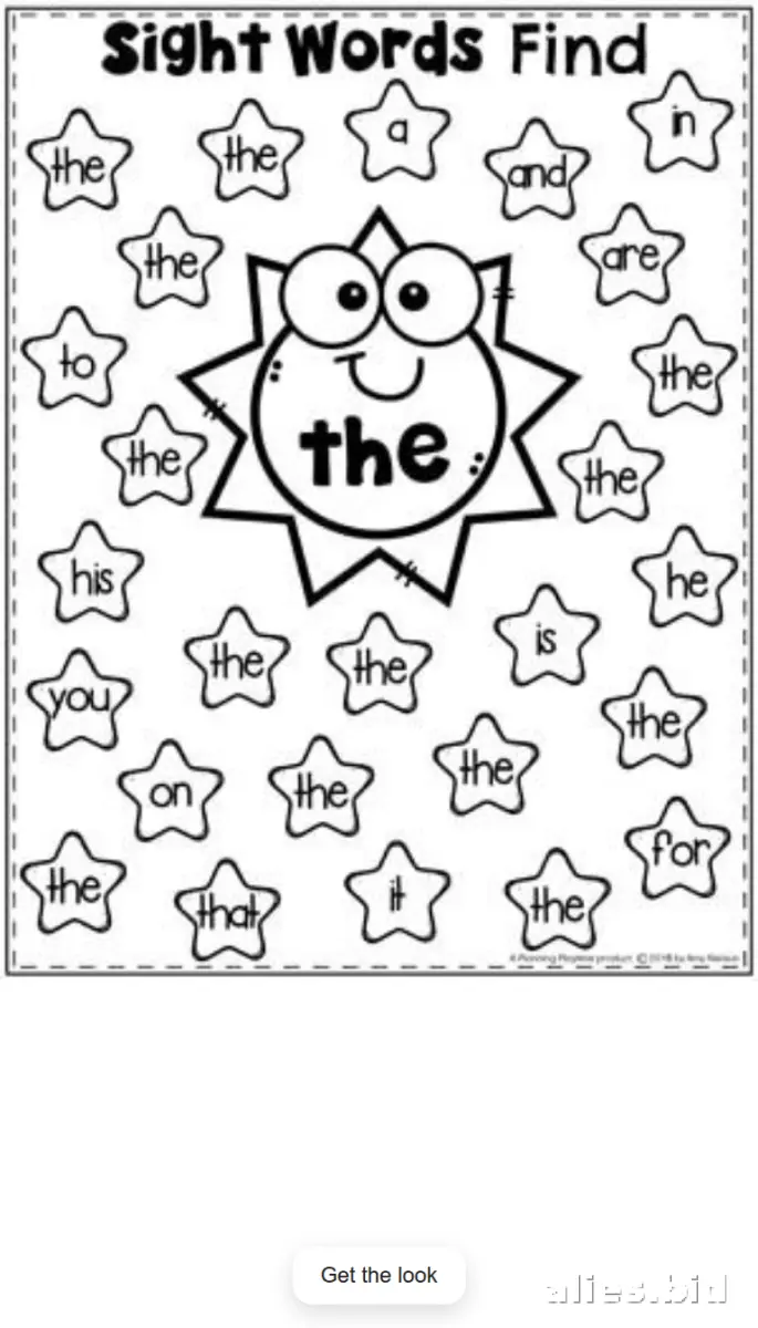 Free Printable Sight Words Worksheets First Grade Free #5
