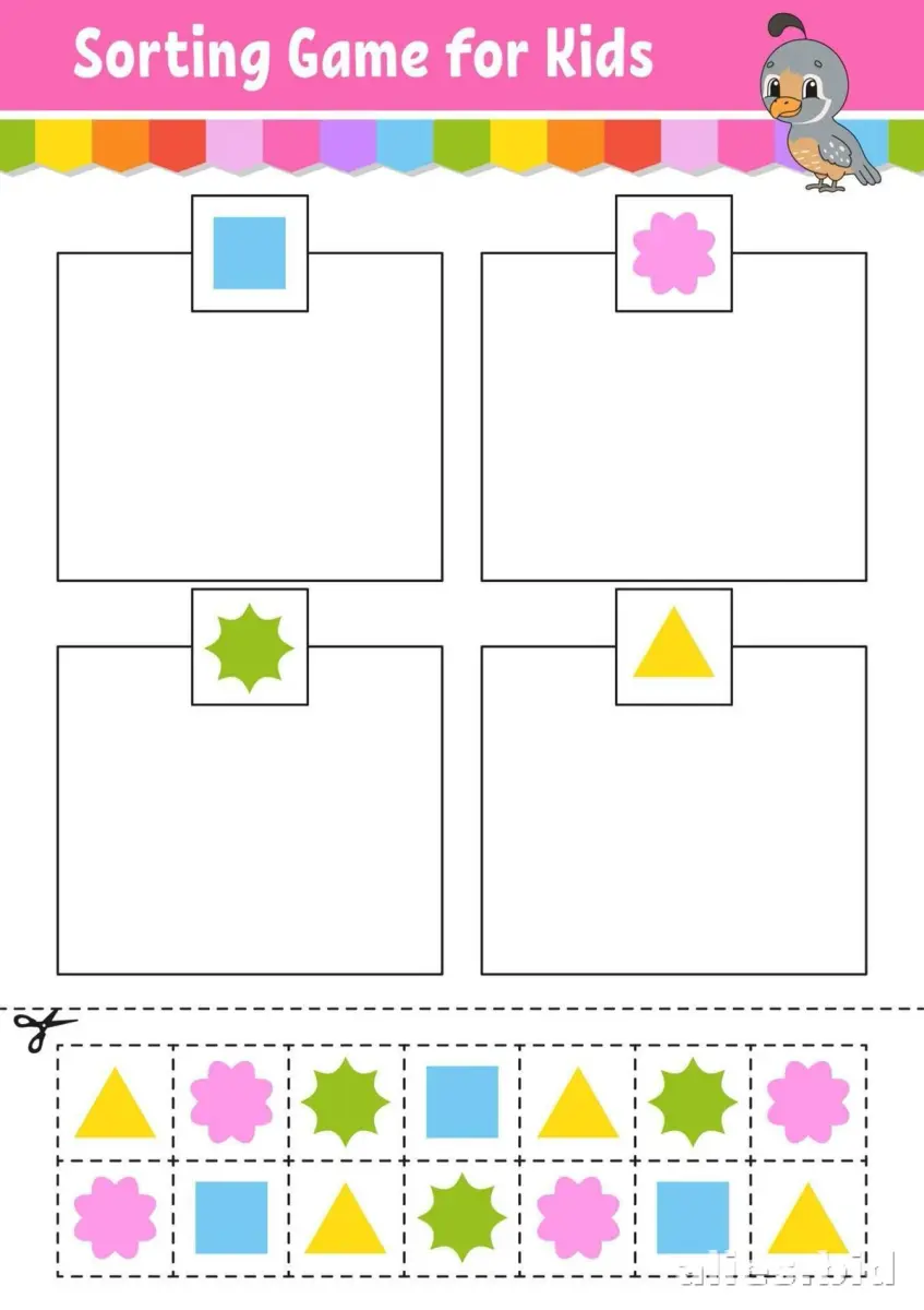 Free Printable Sorting Activity Sheet For Kids Worksheet #10