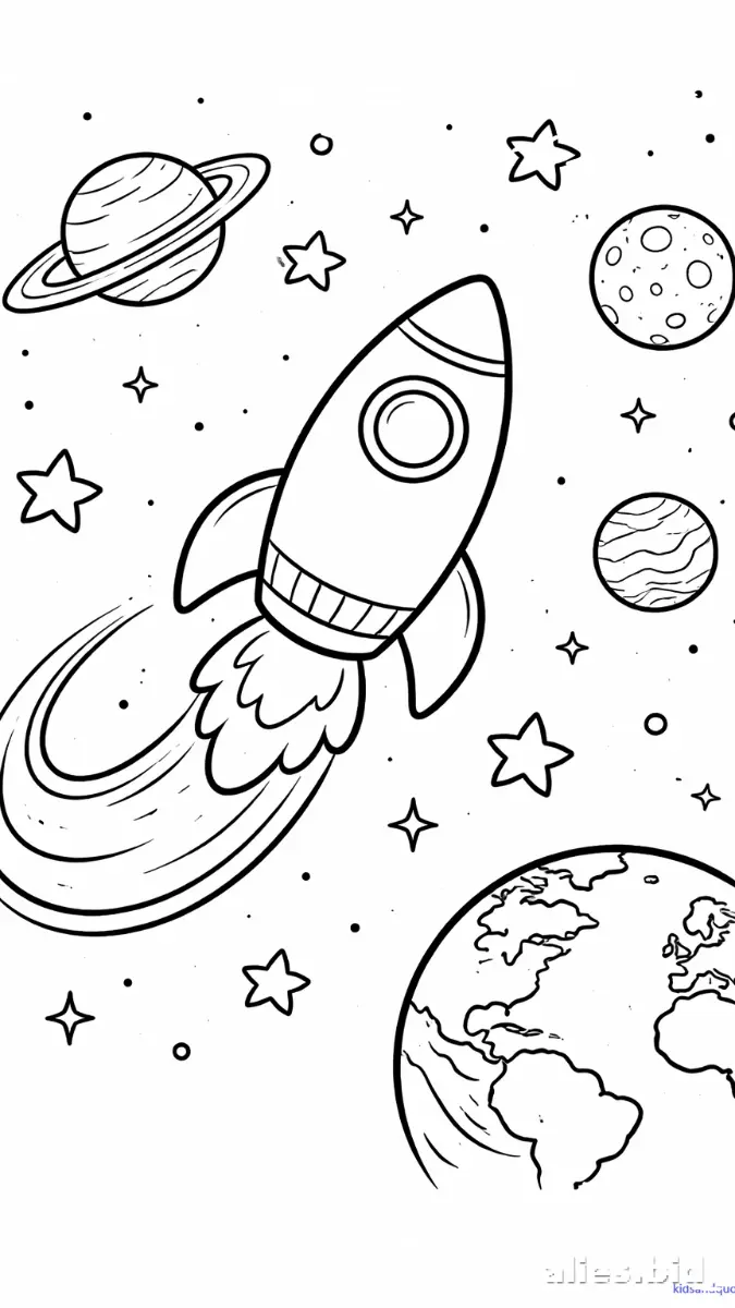 Free Printable Space Coloring Pages For Kids Free Worksheet #4