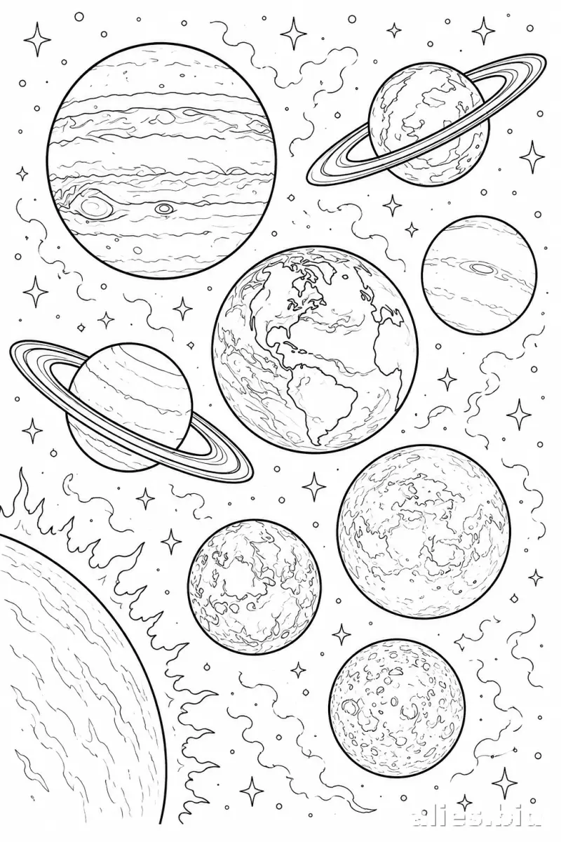 Free Printable Space Coloring Pages For Kids Free Worksheet #7