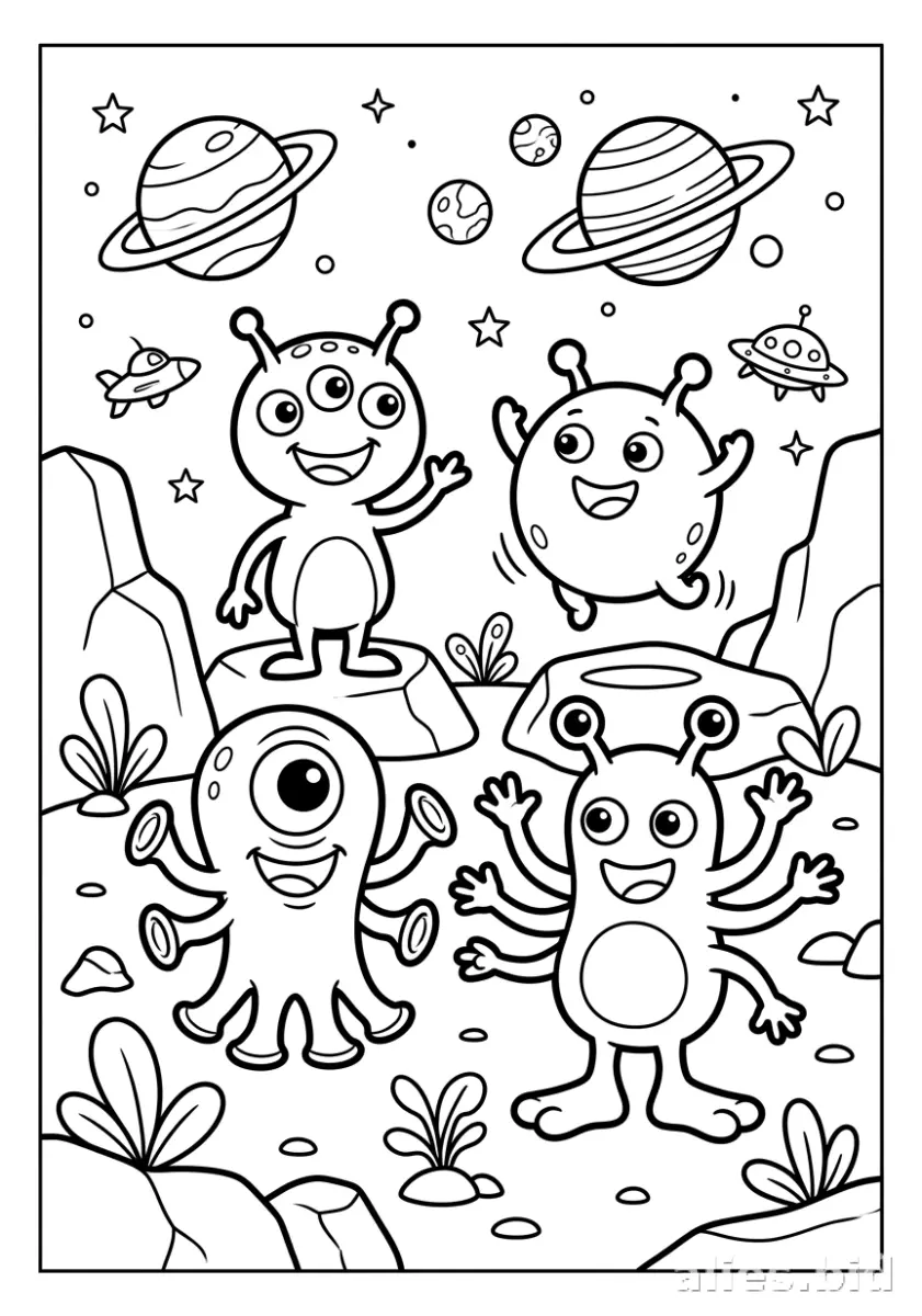 Space Coloring Pages for Kids: A Cosmic Adventure in Learning