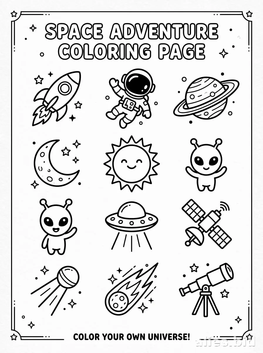 Free Printable Space Coloring Pages For Kids Free Worksheet #14