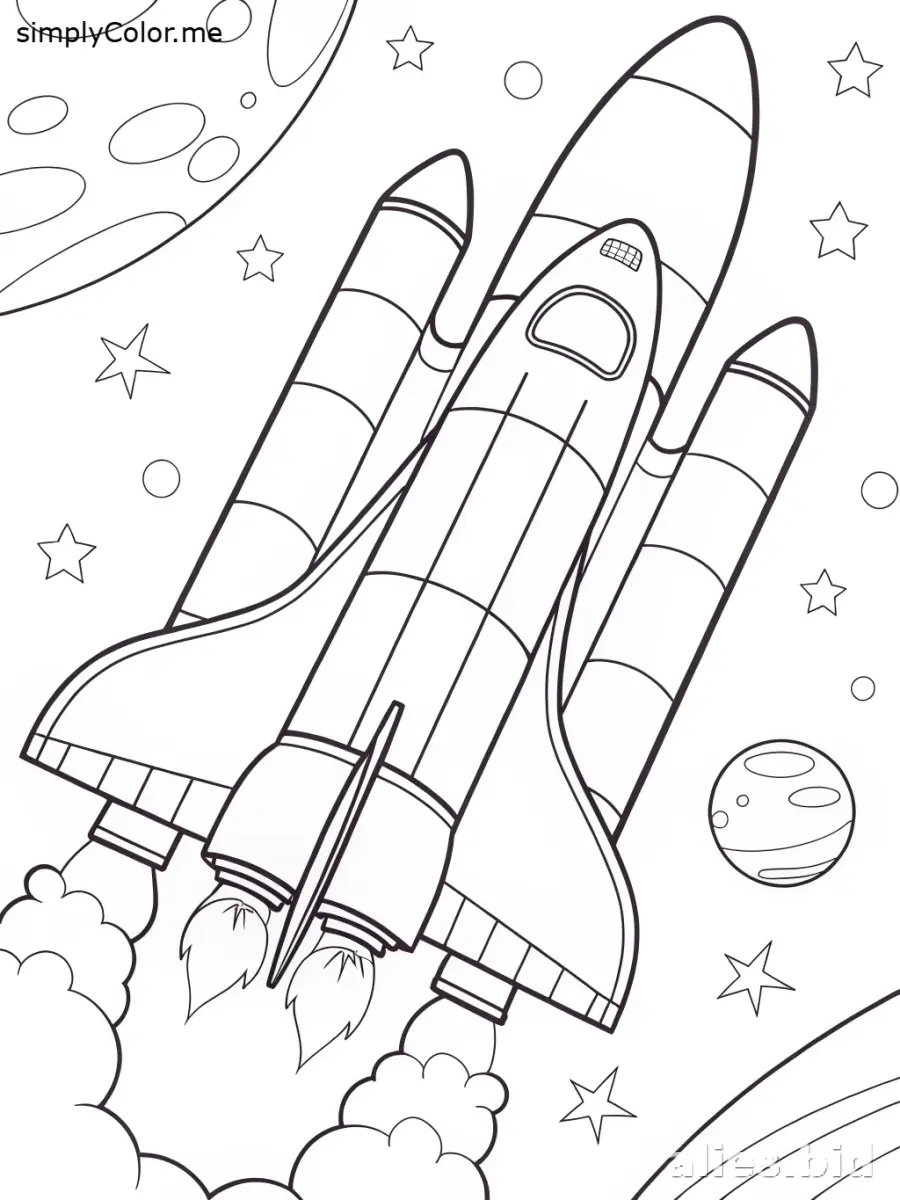 Free Printable Space Coloring Pages For Kids Free Worksheet #2