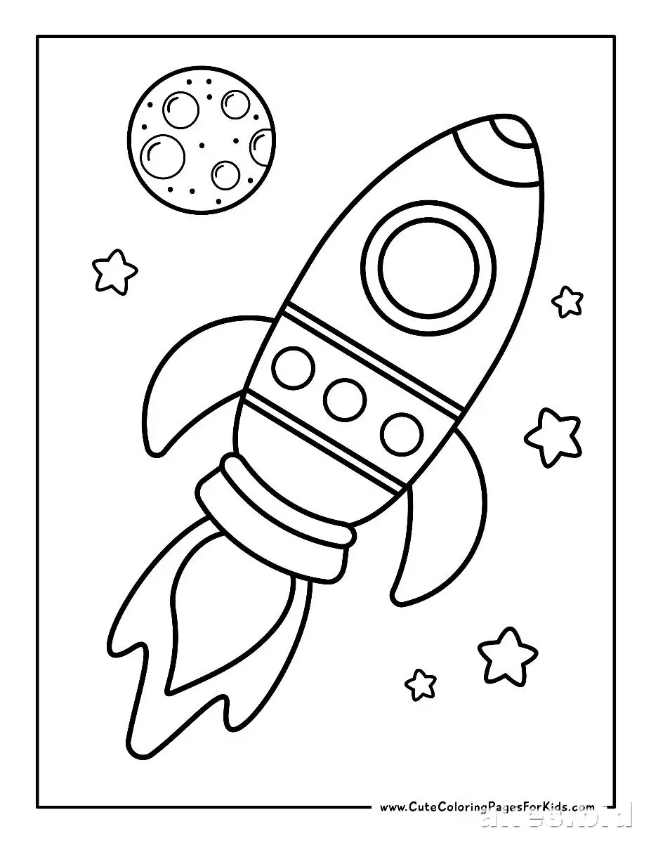 Free Printable Space Coloring Pages For Kids Free Worksheet #3