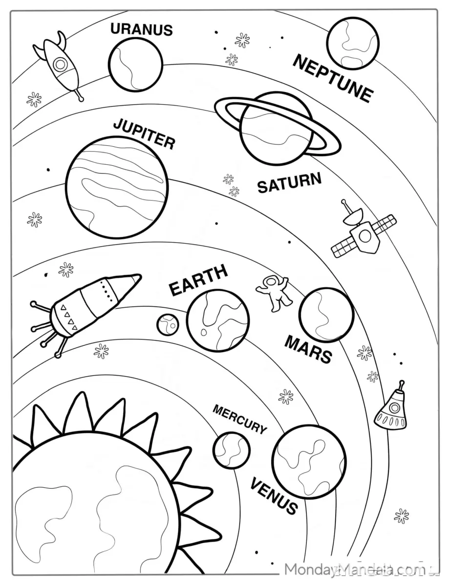 Free Printable Space Coloring Pages For Kids Free Worksheet #16