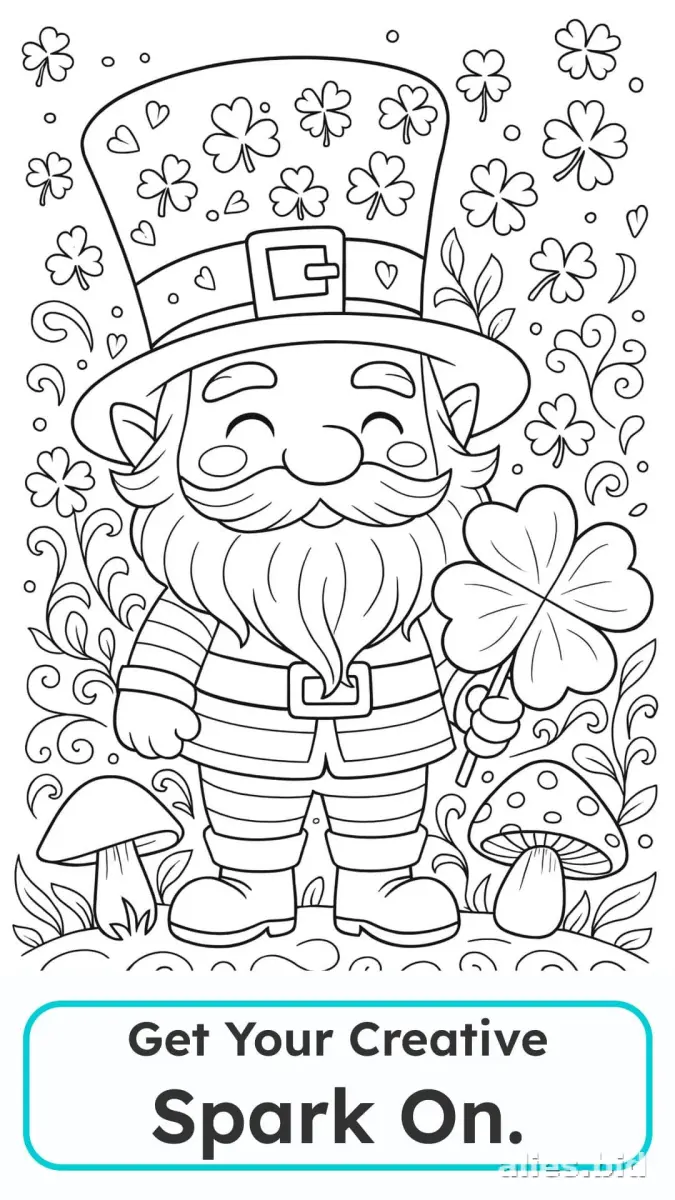 Free Printable St Patrick Coloring Pages Free Worksheet #5