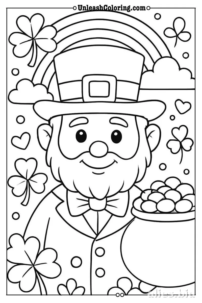 Free Printable St Patrick Coloring Pages Free Worksheet #21