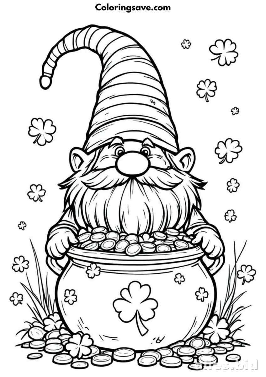 Free Printable St Patrick Coloring Pages Free Worksheet #3