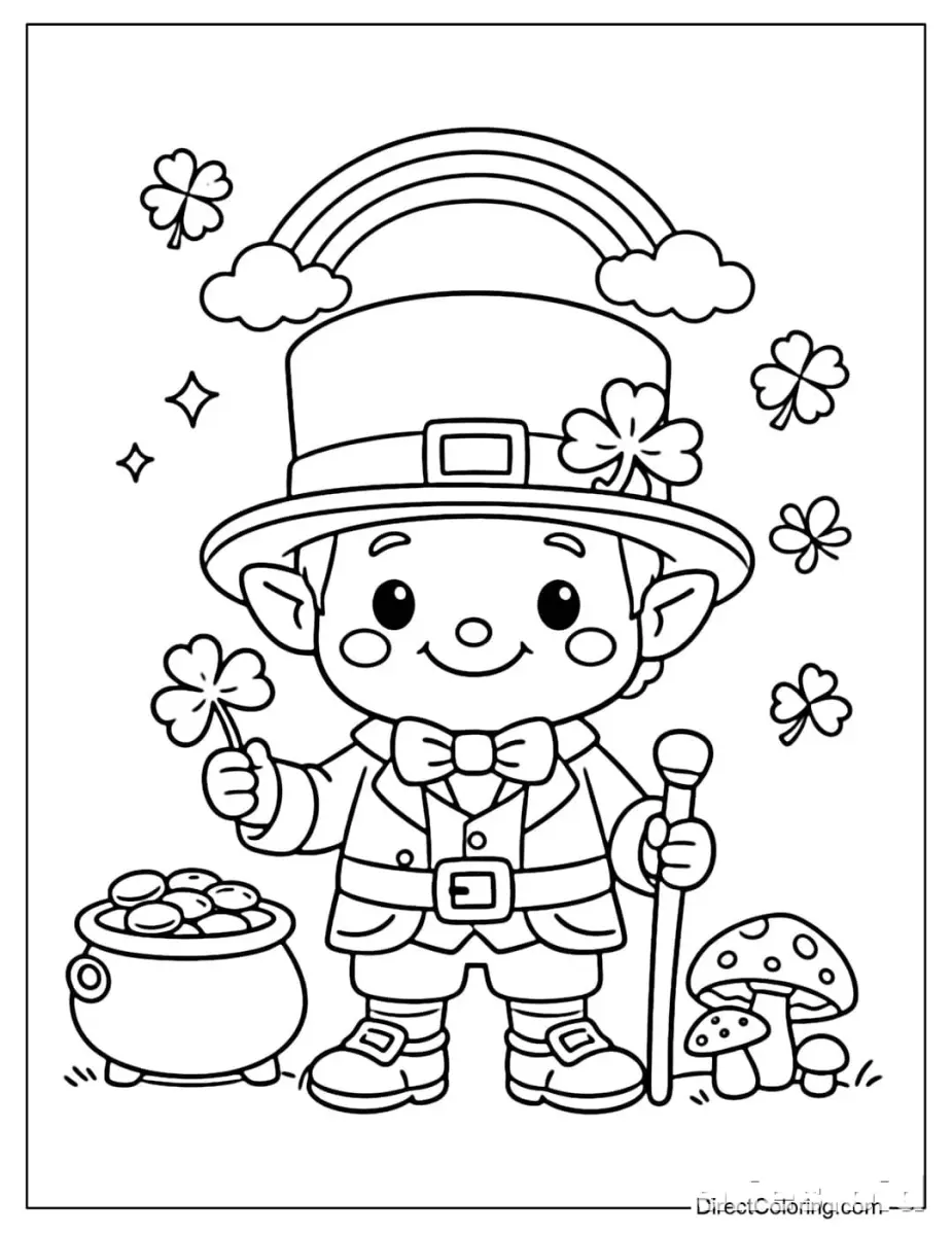 Free Printable St Patrick Coloring Pages Free Worksheet #12