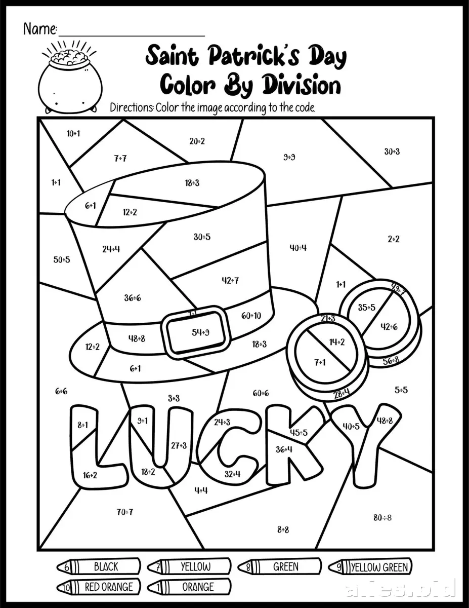 Free Printable St Patrick Coloring Pages Free Worksheet #13