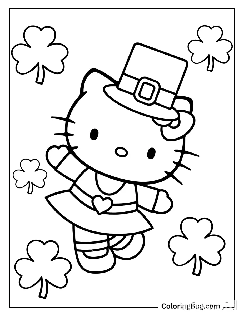 Free Printable St Patrick Coloring Pages Free Worksheet #18