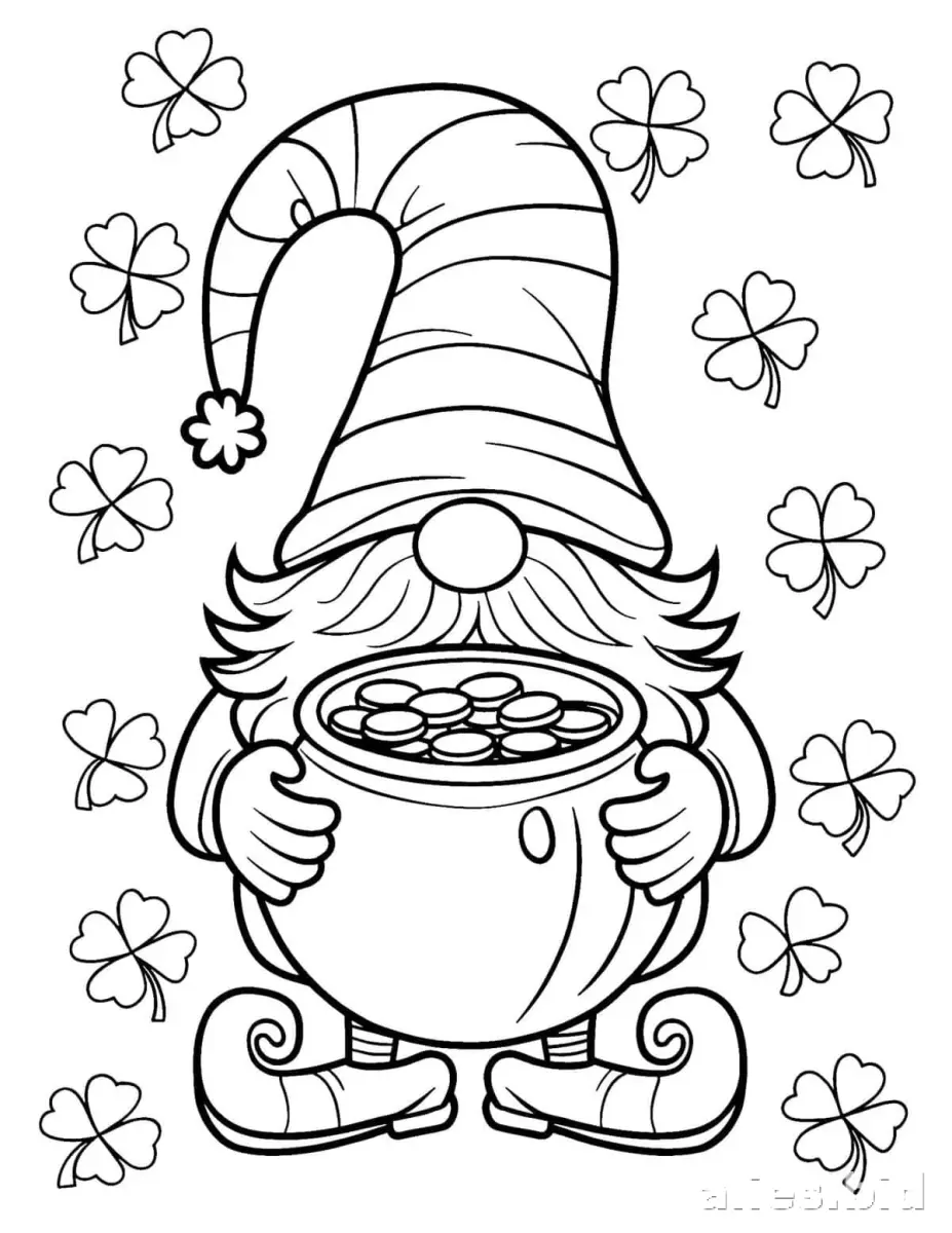 Free Printable St Patrick Coloring Pages Free Worksheet #19