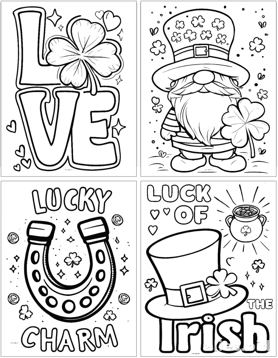 Free Printable St Patrick Coloring Pages Free Worksheet #7