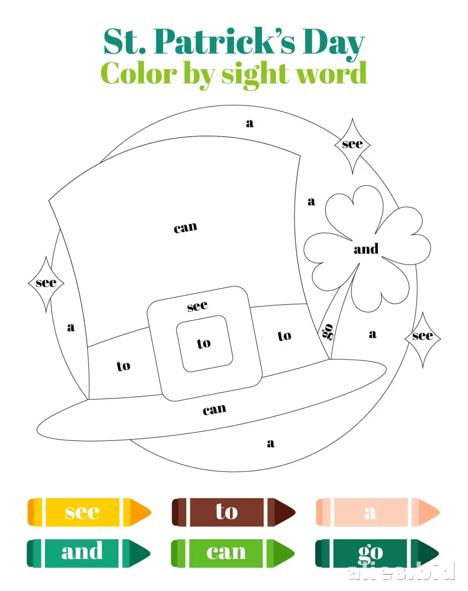 Free Printable St Patrick Worksheet For Kids Free #11