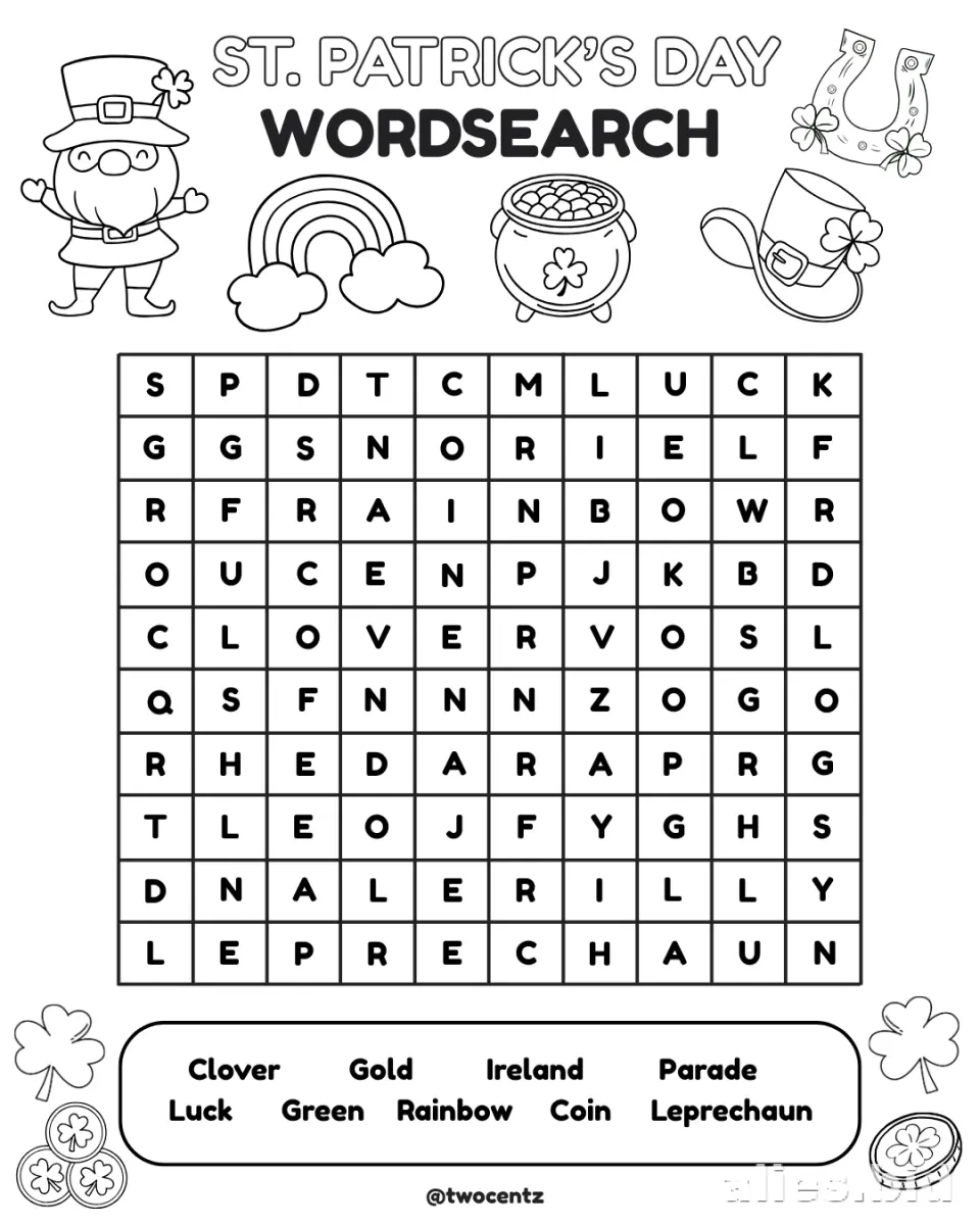 Free Printable St Patrick Worksheet For Kids Free #9