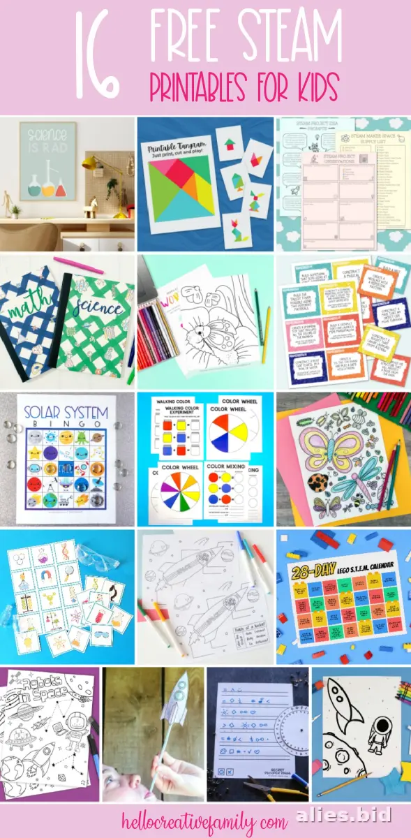 Free Printable Steam Worksheet For Kids Free #6