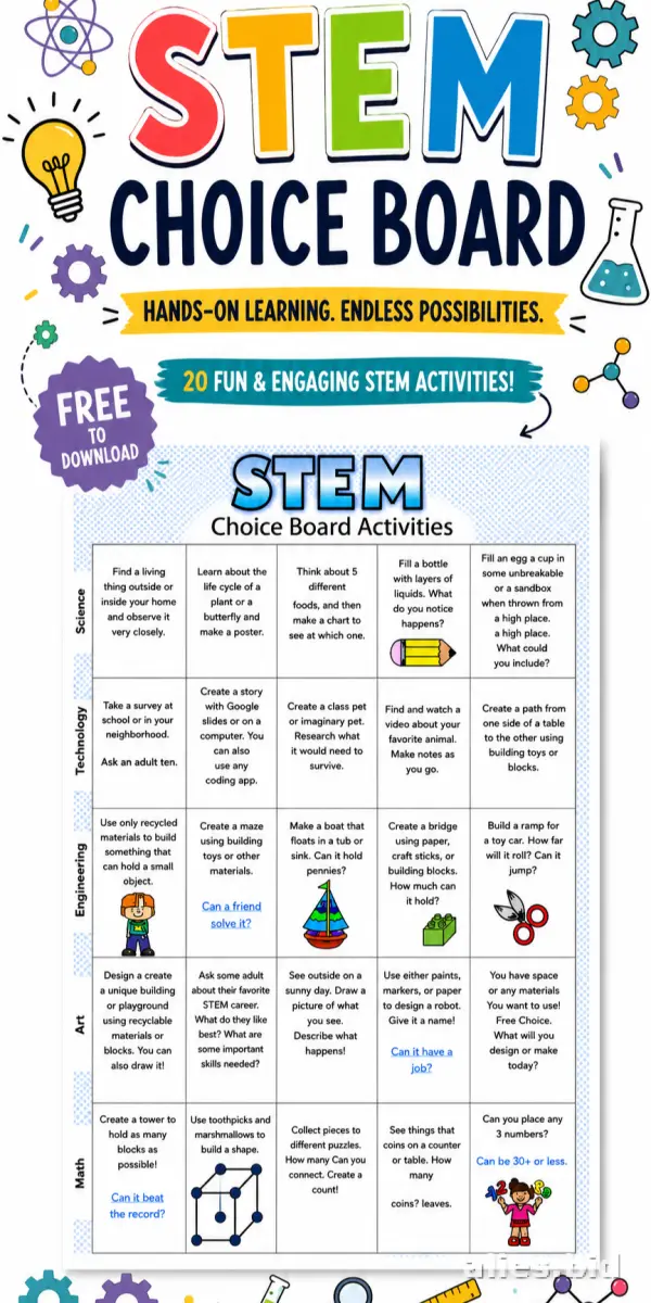Free Printable Steam Worksheet For Kids Free #5