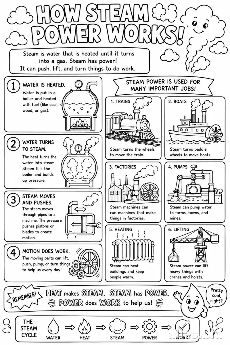 Free Printable Steam Worksheet For Kids Free #3