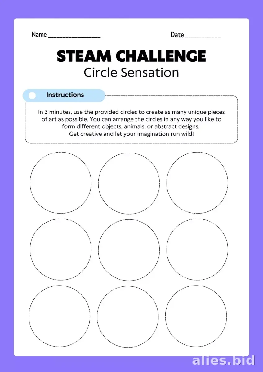 Free Printable Steam Worksheet For Kids Free #8