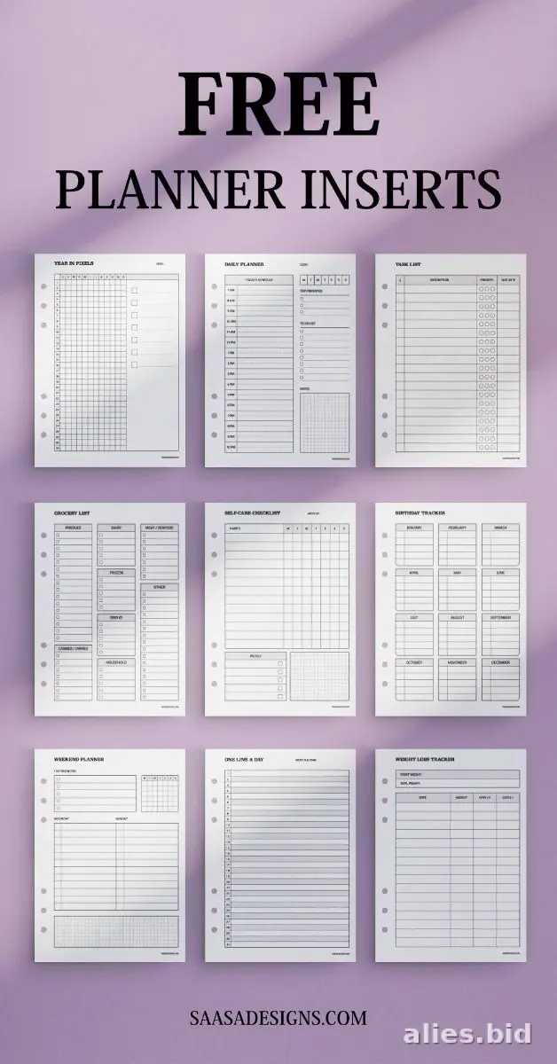 Free Printable Student Planner Template Free Print Worksheet #5