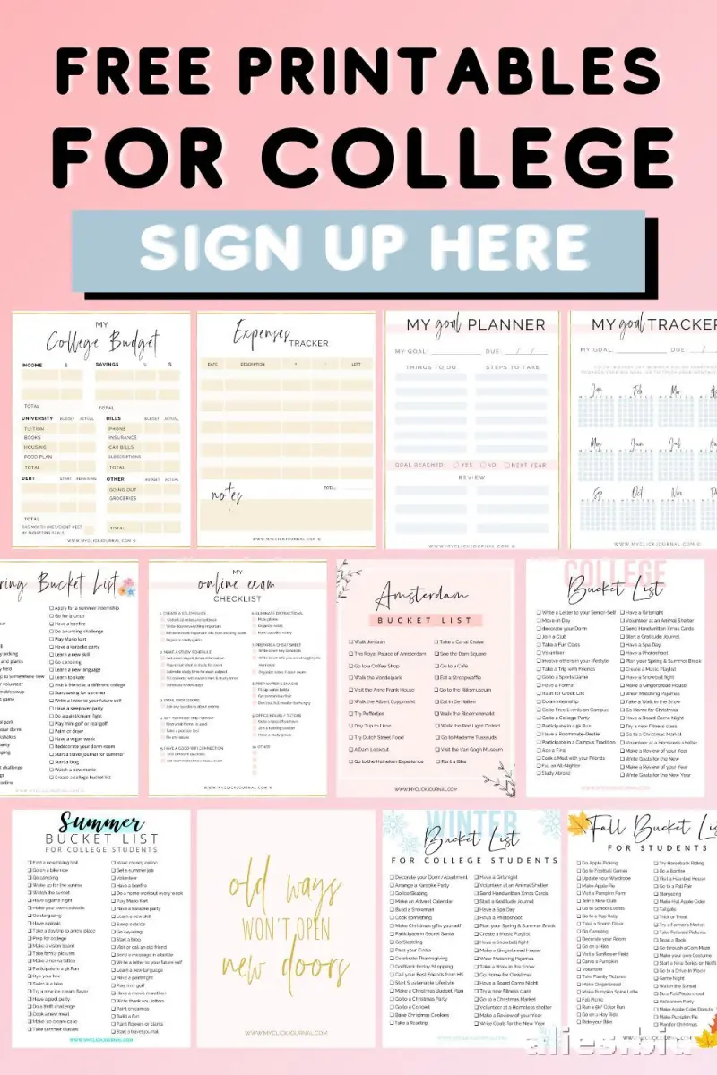 Free Printable Student Planner Template Free Print Worksheet #3
