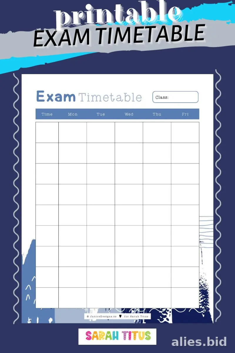 Free Printable Student Planner Template Free Print Worksheet #15
