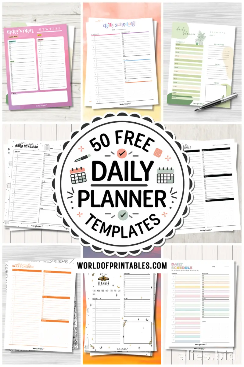 Free Printable Student Planner Template Free Print Worksheet #20