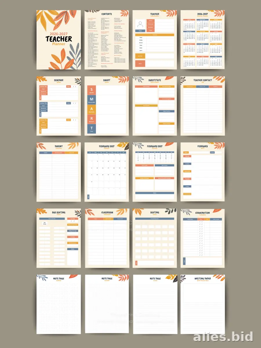 Free Printable Student Planner Template Free Print Worksheet #17