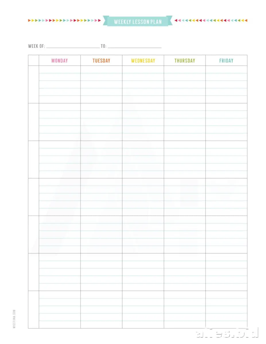 Free Printable Student Planner Template Free Print Worksheet #18