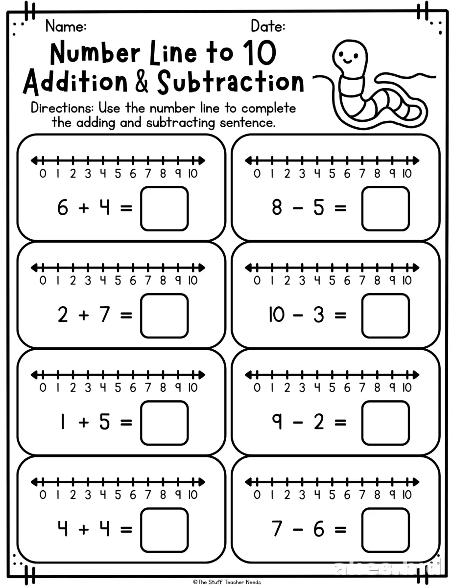 Free Printable Subtraction Worksheets For 1st Grade #14