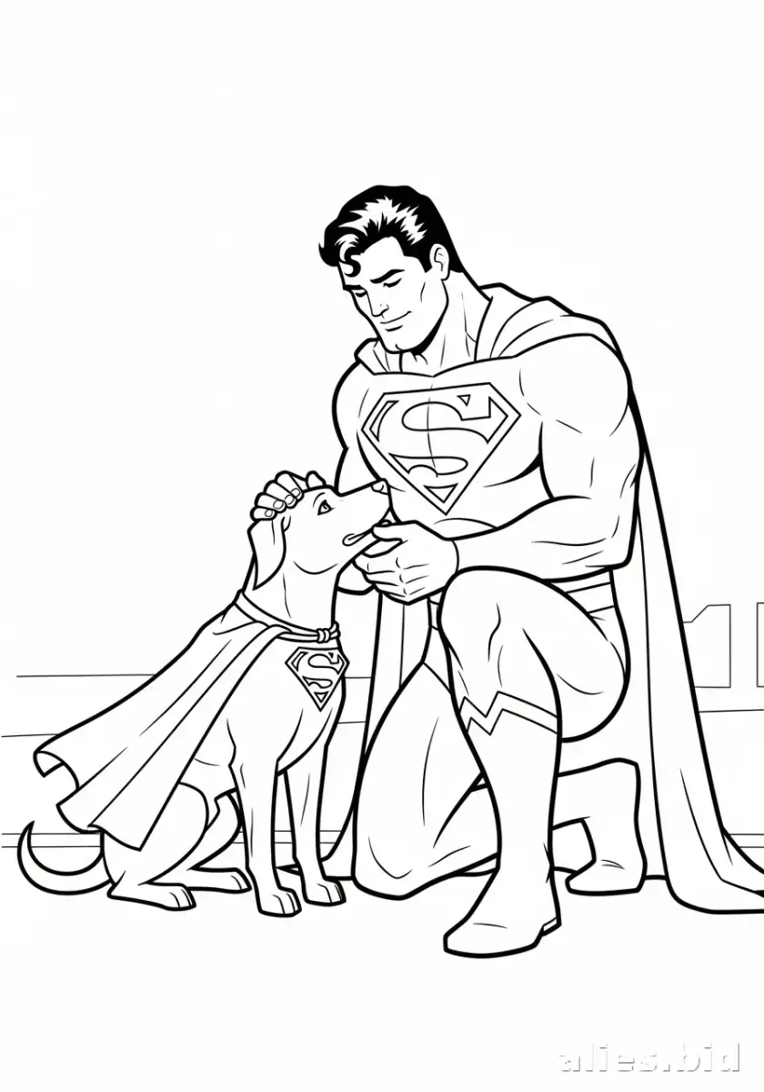 Free Printable Superhero Coloring Pages For Boys Worksheet #16