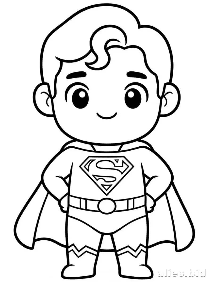 Free Printable Superhero Coloring Pages For Boys Worksheet #18