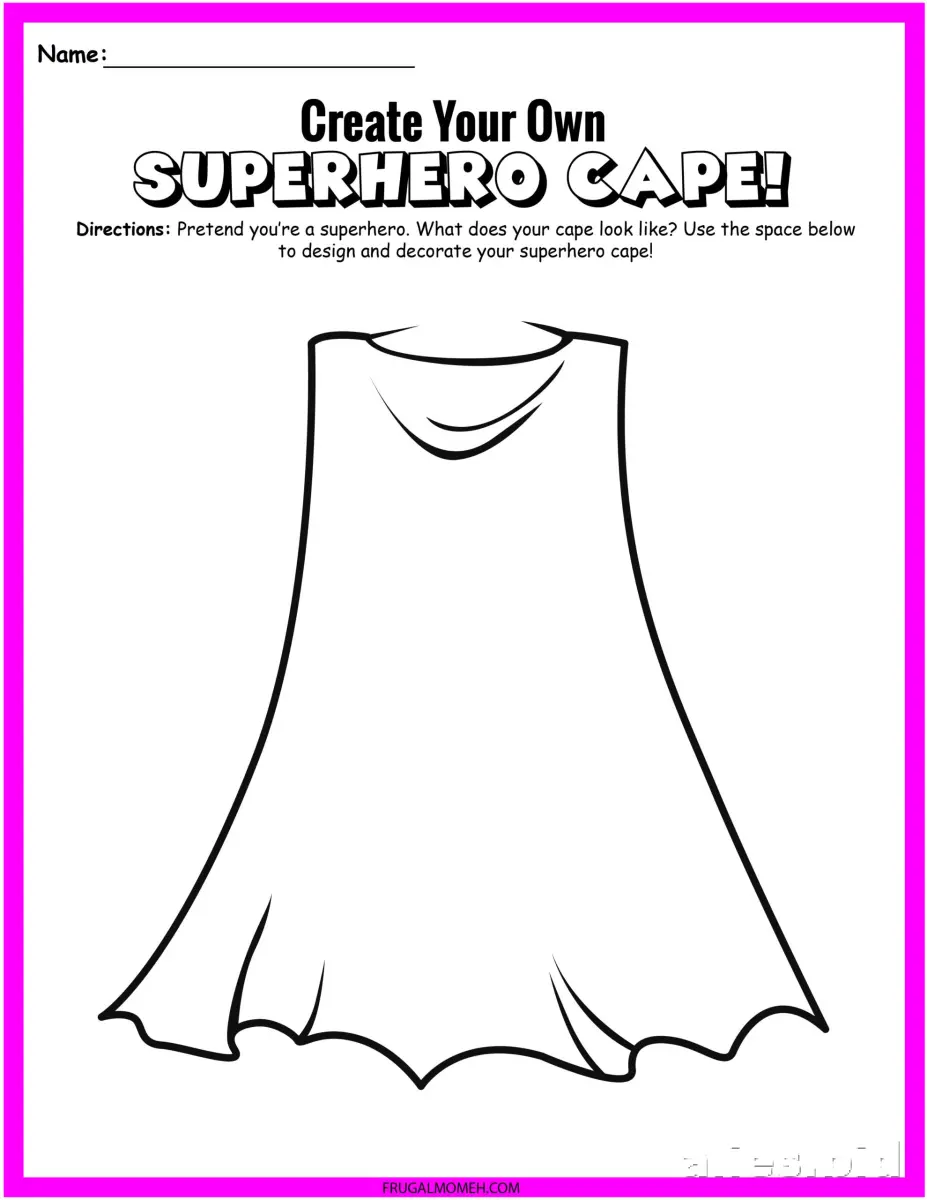 Free Printable Superhero Coloring Pages For Boys Worksheet #6