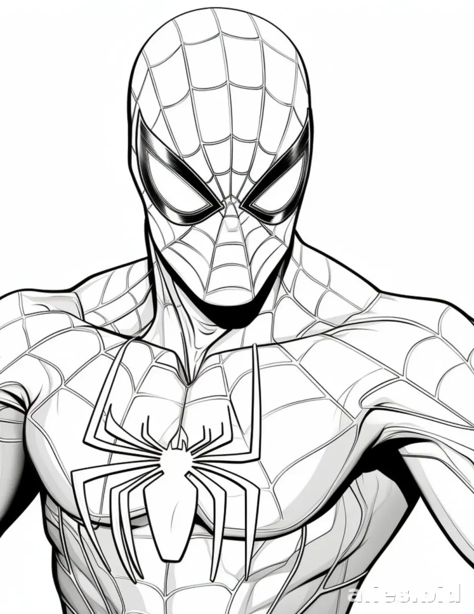 Free Printable Superhero Coloring Pages For Boys Worksheet #22